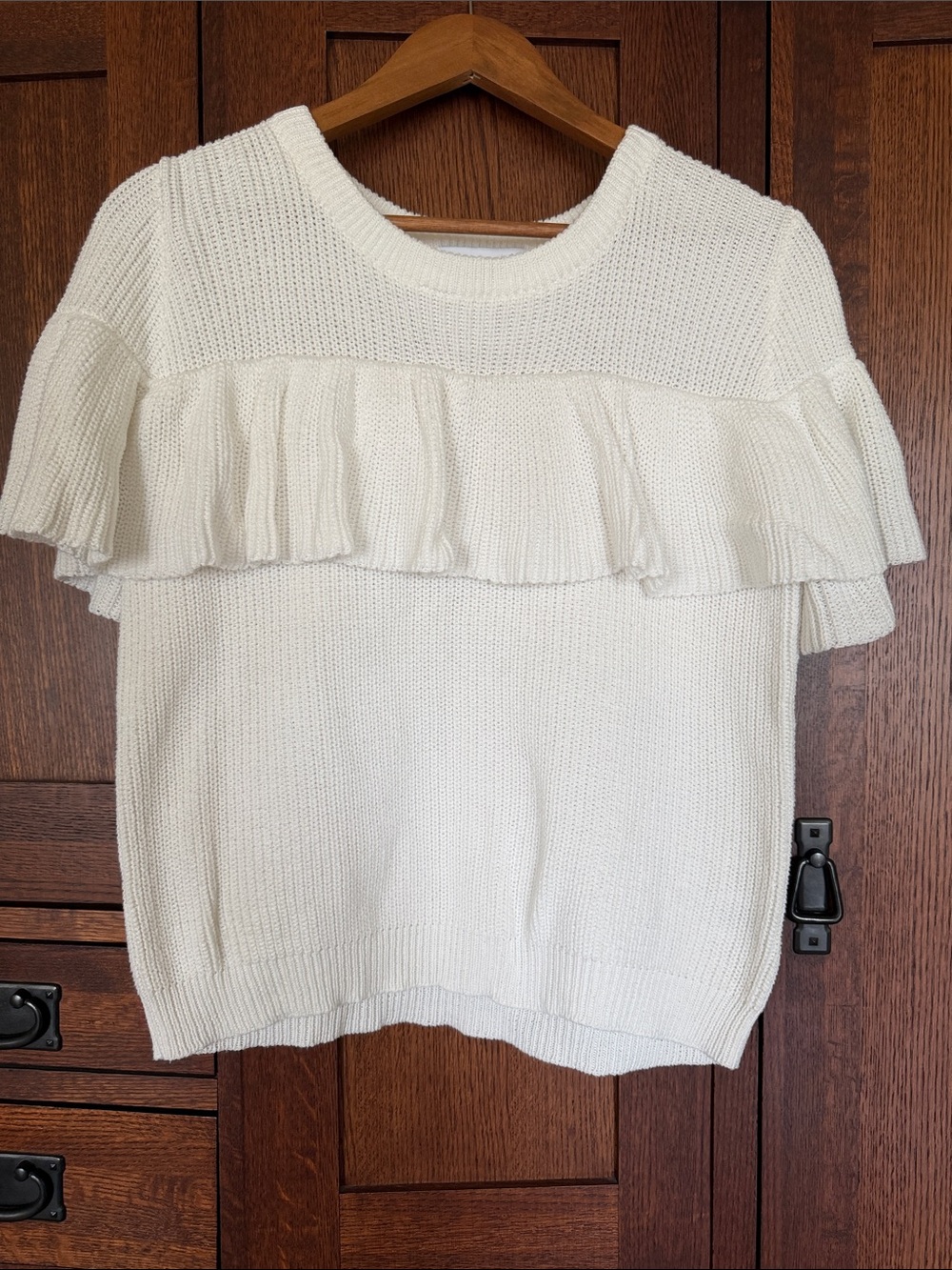 John + Jenn Ruffle Knit Top - Picture 2 of 5